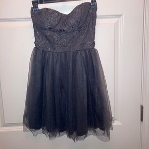 Gray Strapless Party Dress (Homecoming!)